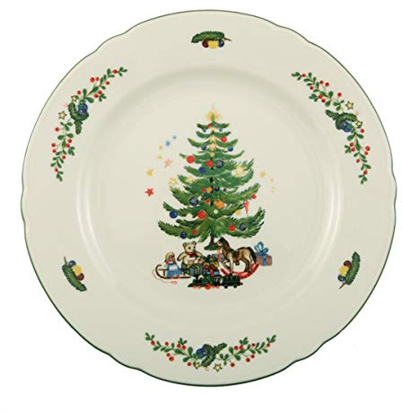 Seltmann Marieluise Weihnachten Frühstücksteller, Porzellan, Grün, 20 cm