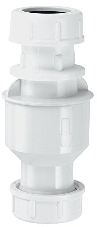 McAlpine CONVALVE in-Line Vertical Non-Return Valve, White