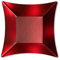 EX.TRA. Piatti Piani di Carta Quadrati Piccoli Rosso Satinato Wasabi 19,8 x 19,8 cm 8 Pezzi