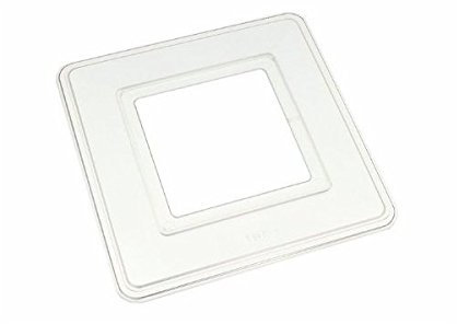 5 Of Single Light Switch Surround Finger Back Plate Clear Plastic