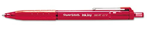 Paper Mate InkJoy 300RT Retractable Ballpoint Pen, Fine Point, 12-Pack, Red (1887954) by Sanford