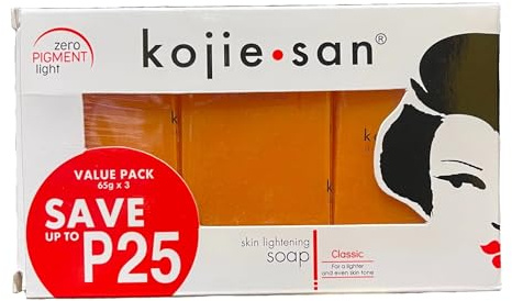 Kojie San - Skin Lightening Kojic Acid Soap - Unisex - 3 Bars - Brighter, Even Skin Tone