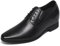 CHAMARIPA Oxfords Scarpe da Sera con Rialzo Interno da Uomo Pelle Che Aumentano l’Altezza Fino a 8 cm - H62D11K011D (42 EU, Nero)