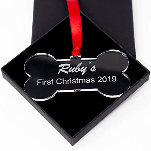 Crafty Gift Company Personalised Dog Bauble Christmas Tree Decoration