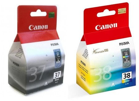 Canon 2 Pixma MP220 Original Printer Ink Cartridge - Black+Tri-Colour- Light User