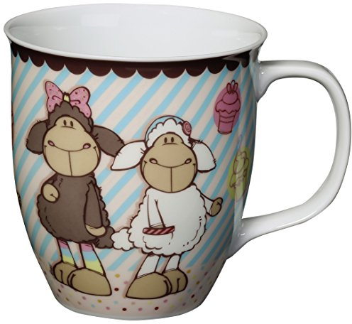 Nici 37830 Tasse Jolly Candy und Coco Durchmesser 9,5 x 10 cm Porzellan