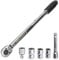 HASKYY Drehmomentschlüssel 28-210 Nm 1/2 Radschrauben-Radmuttern-Schraubenschlüssel inkl. Verlängerung & Radschrauben-Stecknüsse 17mm-19mm-21mm