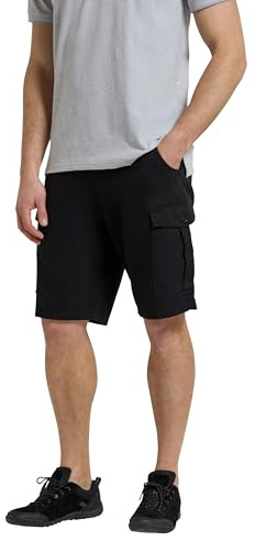 Mountain Warehouse Lakeside Mens Shorts - 100% Durable Twill Cotton Cargo Shorts, Durable Shorts, 6 Pockets - Spring Summer, Walking, Running, Hiking & Camping Black Men's W30
