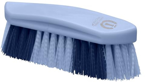 Imperial Riding Wurzelbürste IRH hart, robuste Dandybürste mit harten Borsten im Zweifarben-Design, effektive Fellreinigung für Pferde & stylischen Stall-Look, Blau-Breeze