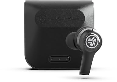JLab JBuds Air Excecutive Schwarz - True Wireless In-Ear-Kopfhörer (30 Stunden Akkulaufzeit, Dual Mikrofon, Touch Sensor)