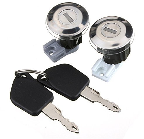 NICOLIE Pares Puerta Delantera Cerraduras Barriles Set con Llaves para Peugeot 106 Mk2 97-04