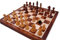 BCBESTCHESS Premium Quality Tournament International, Handcrafted Rosewood Unique Chess Board, Foldable Secure Storage, Magnetic Pieces With Extra Queens For Kids & Adults, Brown(14X14 Inches)