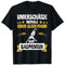 Unterschätze Niemals Einen Alten Mann Beim Badminton Sprüche T-Shirt