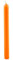 Candele cilindriche colore pieno Ø 1,9 cm 12 pezzi - Arancione