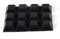 Black Rubber Feet (12Pack) Self Stick Bumper Pads - Adhesive Tall Square Bumpers for Electronics, Appliances, Furniture