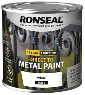 Ronseal Direct to Metal Paint White Matt 250ml