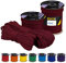 EDCX 4 mm Polyester Paracord 550 25+ Farben (15, 30 und 50 m) – Typ III, 100% Nylonseil, 7 Litzen Seil, 4mm Nylonseil in vielen Farben | Solid Colors (Wine, 15 m)
