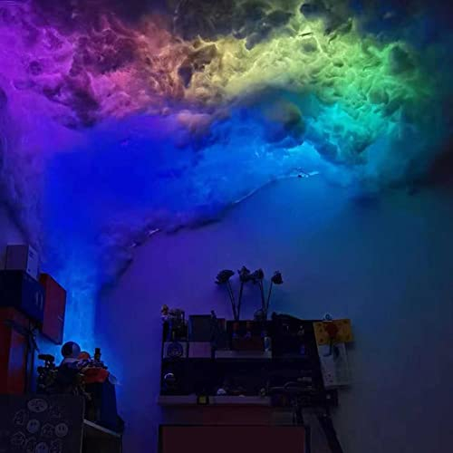 RGB Night Light, DIY Thunder Cloud Lightning Atmosphere Light, Led Light Cloud Wall Kit, Dynamic Effect Gaming Room Background, Bar Decoration Led Light Strip