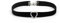 Prosy Choker Halskette Silber Verstellbar Schwarz Samt Halsband Halsketten für Frauen und Mädchen (Liebe)