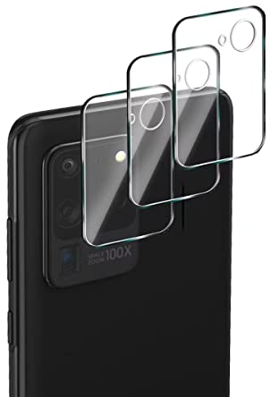 Yiunssy [3 Stück Kameraschutz für Samsung Galaxy S20 Ultra Kamera Schutzfolie,Anti-Kratzen Kamera Panzer Schutz Glas/Hüllenfreundlich/9H Kameraschutz Transparentes Schutzglas für Galaxy S20 Ultra