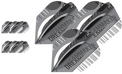 Target Darts Dimitri Van Den Bergh x Echo Pro Ultra No.6 Flights (Packung mit 9) – Player Edition Flights, Dimi Flights, Dimitri Flight Set, Professionelles Dart Zubehör