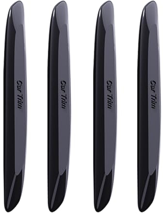 JNNJ 4 Piezas Tira Anticolisión para Coche, Protección para Puertas De Coche Anti-Arañazos Impermeable, Parachoques Rasguños Protector anticolisión, Accesorios Anti-Frote para Automóvil(Negro)