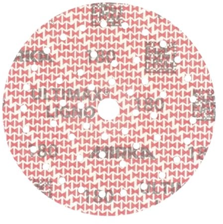 Mirka Ultimax Ligno Ø 150mm Schleifscheiben Klett Multifit/Korn 180/100 Stück/Multi-Lochung/zum Schleifen von Holzoberflächen