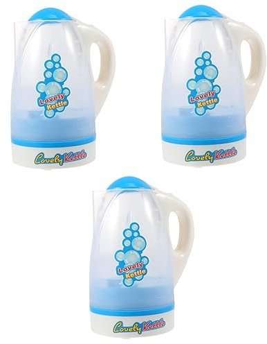 TOYANDONA 3 Piezas De Simulación Hervidor Eléctrico Jugando A Las Casitas Juguetes Hervidor De Agua Creativo Luminoso Hervidor De Juguete Electrodoméstico Juguete Regalo para Niños Juguetes