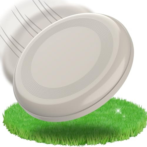 Nachhaltige Frisbee Scheibe 'Space Flyer' Ø 22 cm - Wurfscheibe perfekt für Kinder, Erwachsene oder als Hundefrisbee - Vielseitiges Outdoor Spielzeug für Garten, Strand & Wasser, Farbe:haselnuss