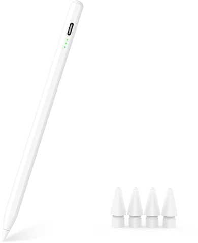 MYSTILUCK Stylus Pen for iPad 11th & 10th Gen - 2X Faster Charging, Tilt & Palm Rejection, Works with iPad Pro 12.9/11/M4, Air 5/M2, Mini 5/6/7, iPad 6th-11th Gen (2018-2025)