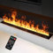 Mexhom Wasserdampf-Kamin, Fernbedienung intelligentes elektrisches Feuer, Farbe der Flamme elektrischer Kamin, 150cm，Keine Heizung