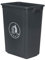 Bote De Basura para Exteriores, Contenedor De Basura, Contenedor De Residuos, Contenedor De Basura para Exteriores, para Patio, Cocina (Black 60l)