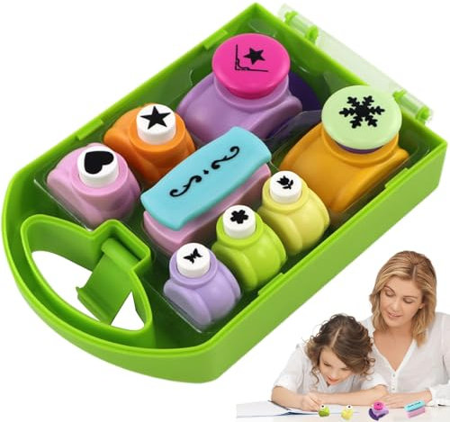 Papierstanzer Set, Motivstanzer Motivlocher Stanzer Ausstanzer Set, Stern Herz Schmetterling Schneeflocke Für Scrapbook Fotoalbum Handwerk