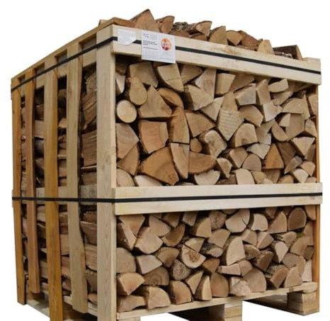 Ecoblaze Kiln Dried Hardwood Firewood (1200 Litres) - Alder Logs for Wood Burners, Pizza Ovens, Fire Pits, Chimineas, Fireplaces and Campfires, Moisture Under 20%
