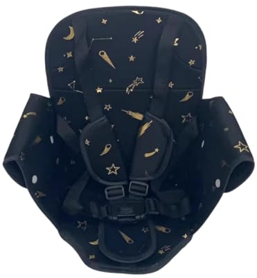 Bedrucktes Babykissen mit Fünf-Punkt-Gurt, hoher Bakrest für Kinderwagen und hohe Rückenlehne