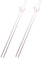 Alipis Lot De 2 Pailles En Verre Réutilisables En Forme De Pour Adultes Transparentes Et Réutilisables Rose