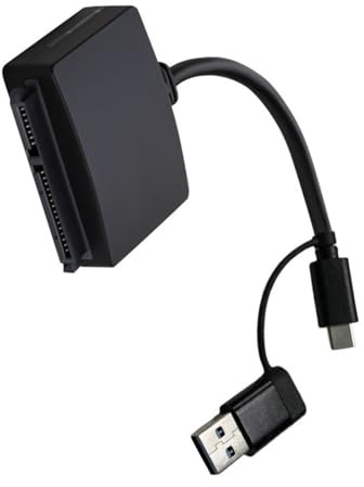 PLCPDM Zwei Schnittstellen USB a USB C Zu Für 2 5-Zoll Festplatten Externes Laufwerksgehäuse Datensicherung Universeller SSD Adapter