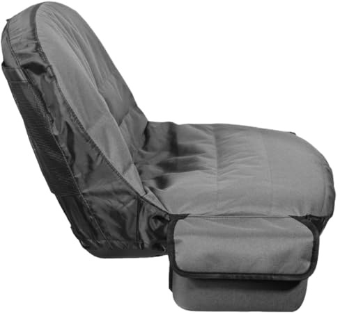 jojofuny Coprisedile per Tosaerba e Trattore Oxford Resistente alle Intemperie Borsa Portaoggetti, Protezione Completa Sedile Grande per Trattorino Tagliaerba da Giardino