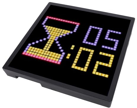Sxhlseller 32x32 LED Pixel Art Display, Digital Picture Frame with APP Control for Gaming Room Decor, Customizable Animation Screen for Desk or Wall Mounting