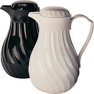 Insulated Coffee / Tea Pot White - 40oz (Sold Singularly) - heavy duty plastic to prevent breakages and keep the contents warm for up to 4 hours!