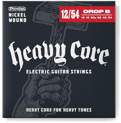JIM DUNLOP DHCN1254 - Cuerdas para guitarra eléctrica - Heavy Core Heaviest 12-16-20-32-42-54