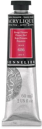 Sennelier Acrylique Acrylic Paint 60ml Tube - 686 Primary Red