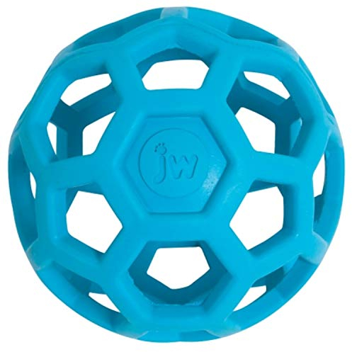 JW Pet Hole Rollball, Hundekauspielzeug, Leckerli, Apportieren, Hüpfspielzeug, groß, 14 cm, 2 Stück