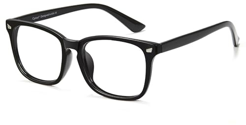 Cyxus Blue Light Blocking Computer Glasses Square Classic Retro Clear Lens Eyeglasses Frame for Women and Men