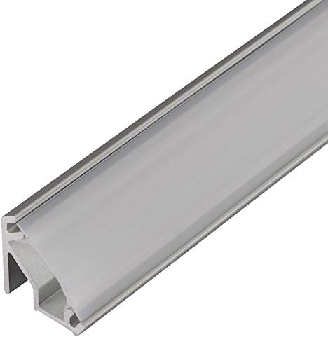 3 Stück LED Profil-99 Alu mit opaler Abdeckung 2000 x 15,7 x 15,8 mm für LED Streifen Aluminium Aufbauprofil von SO-TECH®