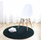 Fouriding Einfarbig Rund Teppich weicher Kurzflor Teppiche fürs Wohnzimmer, Esszimmer, Kinderzimmer, Schlafzimmer und die Küche geeignet Dunkelgrün 80cm