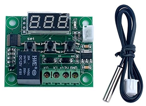 DollaTek -50-110°C W1209 DC 12V Digital Mini Thermostat Temperature Controller Control Switch Sensor Module