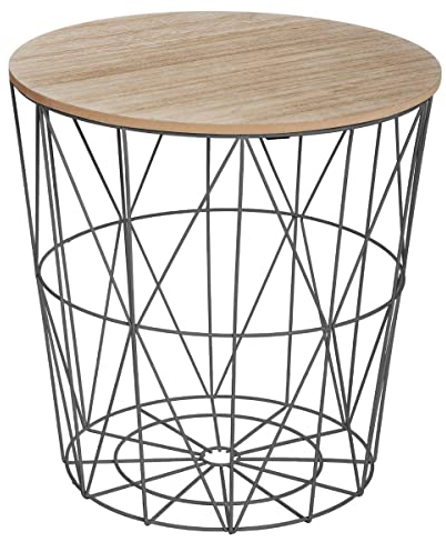 Atmosphera - Couchtisch Kumi schwarz - D 40 cm - Schwarz