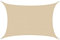AMANKA Toldo UV - 3x5 HDPE Vela de Protección Solar Rectangular - Techo para Balcón Jardín Beige