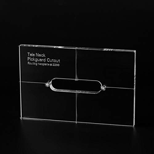 Musiclily Pro CNC Accurate Acryl Hals Tonabnehmer Pickup Routing Schablone für Standard Tele Gitarre Pickguard